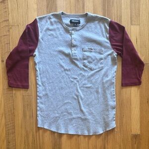 Brixton Baseball Shirt Henley Small